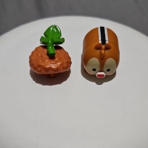 Disney Vinyl Tsum Tsum Dale Brown and Green Chipmunk Figurine Set